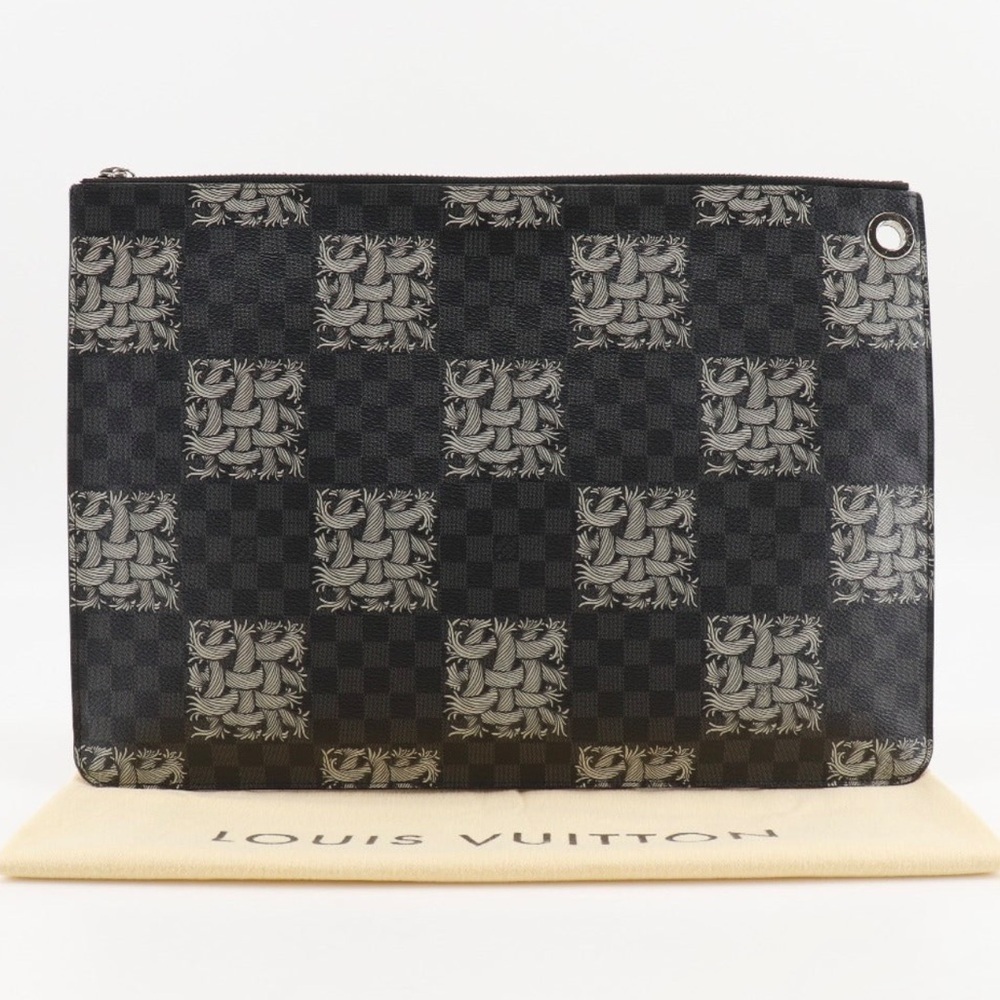 Louis Vuitton~Christopher Nemeth Collaboration Leather Unisex Portfolio - Picture 10 of 10